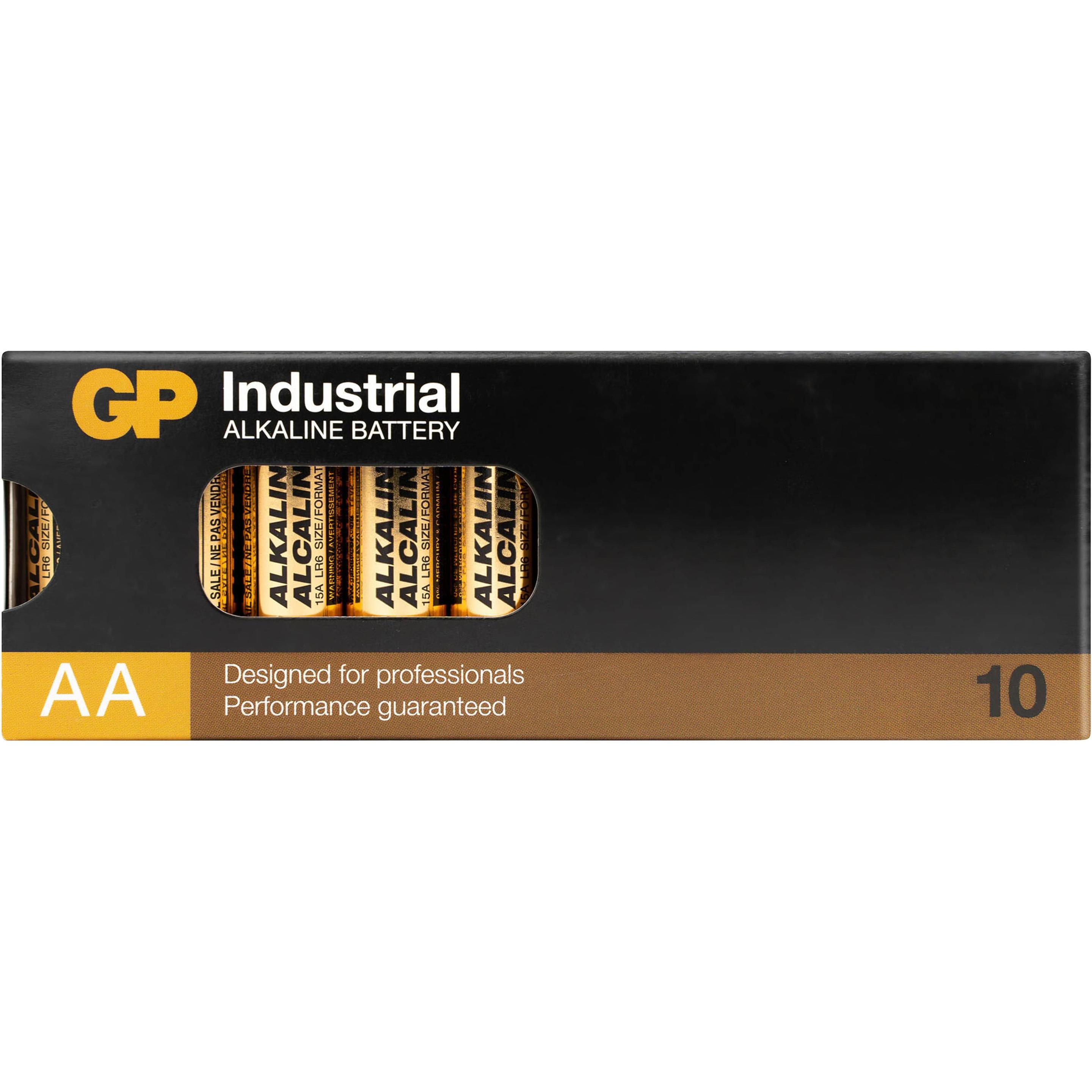 Thumbnail - GP Batteries GP Batterie Alkaline AA, Mignon, LR6, 1,5 V, Industrial, 10 Stück (10 Stk., AA), Batterien + Akkus