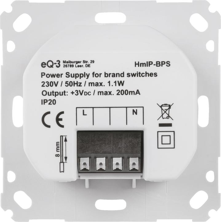 Actual product image Homematic IP Netzteil für Markenschalter