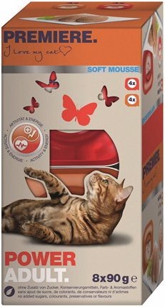 Produktbild Premiere Soft Mousse Power mit Kalb (Adult, 8 Stk., 90 g)