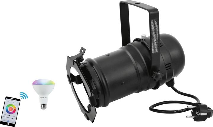 Produktbild Eurolite Set PAR-30 Spot sw + LED PAR-30 RGB/WW/CW WiFi