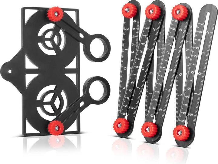 Immagine prodotto Stahlwerk Righello multiangolo 6-in-1 in alluminio