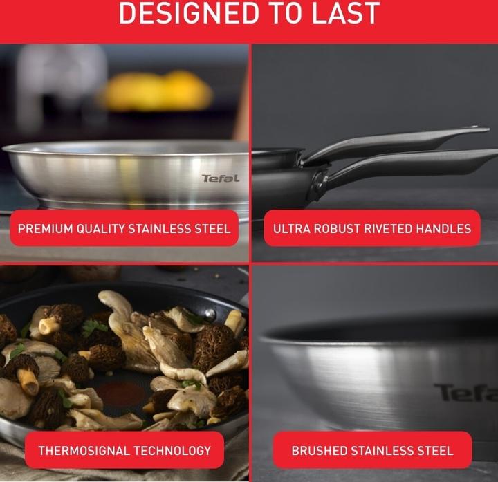 Productafbeelding Tefal Virtuoos (28 cm, Koekenpan, Roestvrij staal)