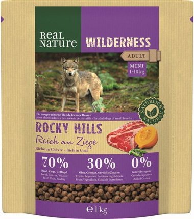 Produktbild Real Nature Rocky Hills Mini reich an Ziege (Adult, 1000 g)
