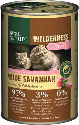 Produktbild Real Nature Wide Savannah Kitten Lamm und Wildschwein (Junior, 400 g)