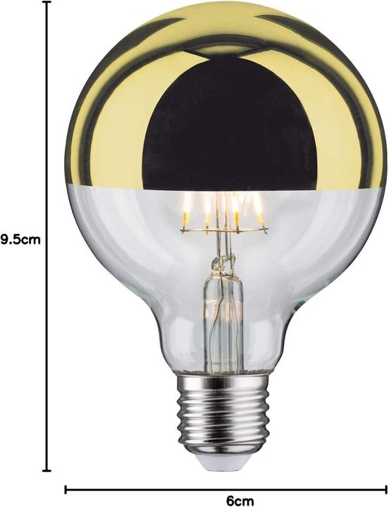Actual product image Paulmann Globe with head mirror (E27, 600 lm, 1x)