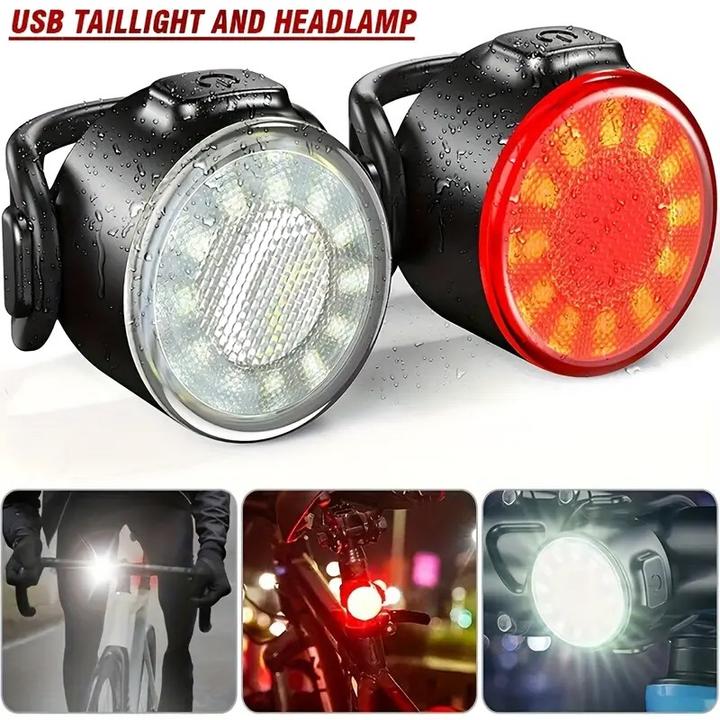 Actual product image Cbx Super Round LED bike light set