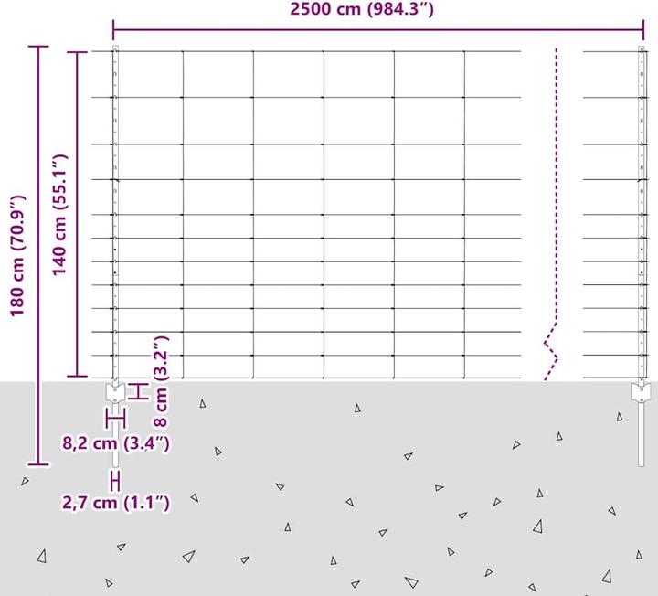 Produktbild vidaXL Aussenbarriere