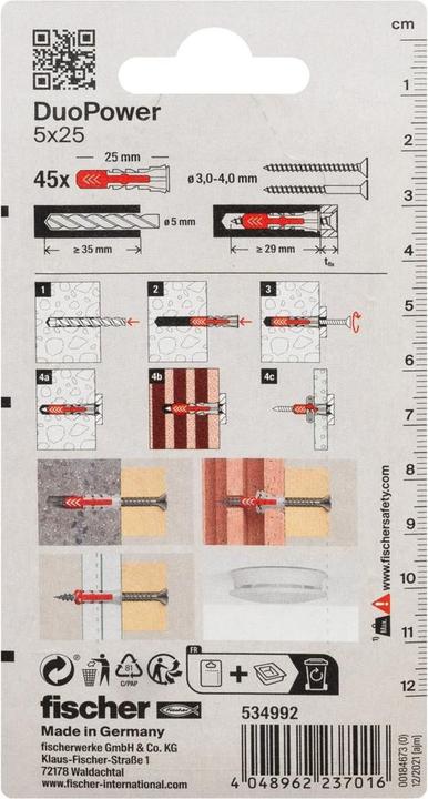Produktbild Fischer Duopower (45 Stk.)