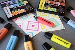 Actual product image STABILO BOSS ORIGINAL highlighter (Pink, Yellow, Green, Orange, 5 mm, 4 x)