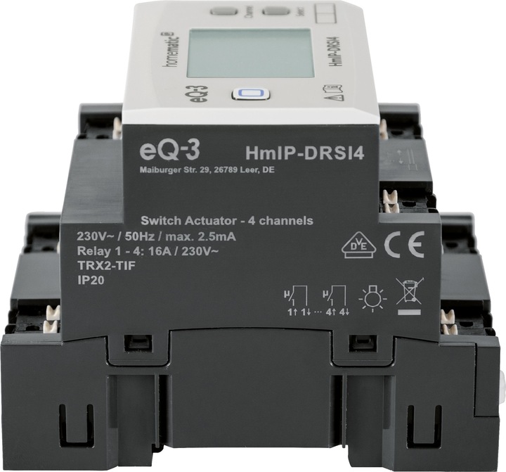 Produktbild Homematic IP Funk-Schaltaktor für Hutschienenmontage 4-fach (Schaltaktor)