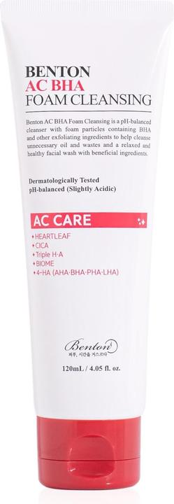 Actual product image Benton AC BHA foam cleansing (Cleansing Foam, 120 ml)