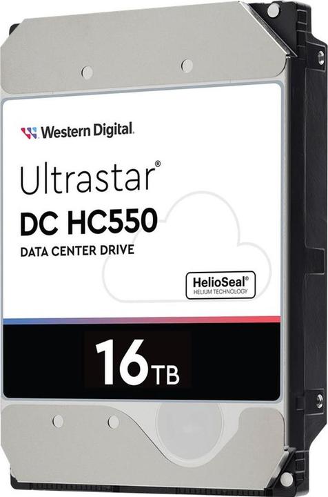 Actual product image WD Ultrastar DC HC550 SAS (16 TB, 3.5", CMR)