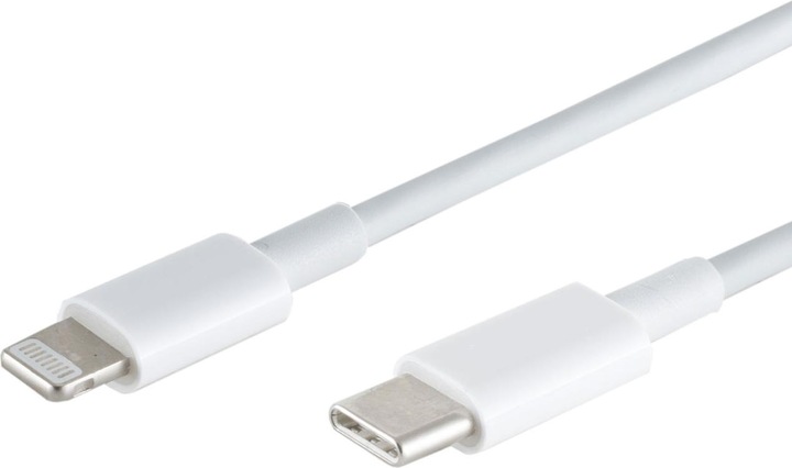 Produktbild S-Impuls 2er-Set Schnellladekabel USB-C auf Lightning, weiss, 0,5 m (0.50 m, USB 3.2 Gen 1)