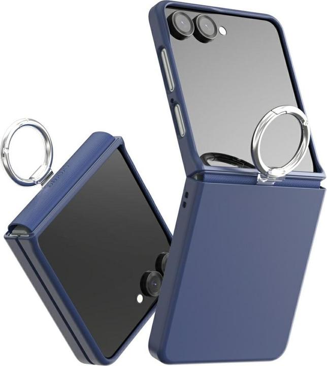 Actual product image Araree Case Aero Flex R East-Grip Ring for Samsung Galaxy Z Flip7 navy (Samsung Galaxy Z Flip7)