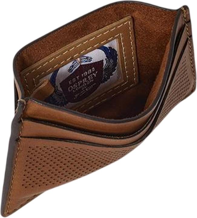 Actual product image Osprey Arthur Perforated Leather Card Holder