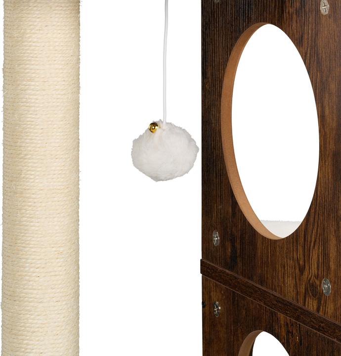 Actual product image Relaxdays Kratzbaum (128 cm, Dark brown)