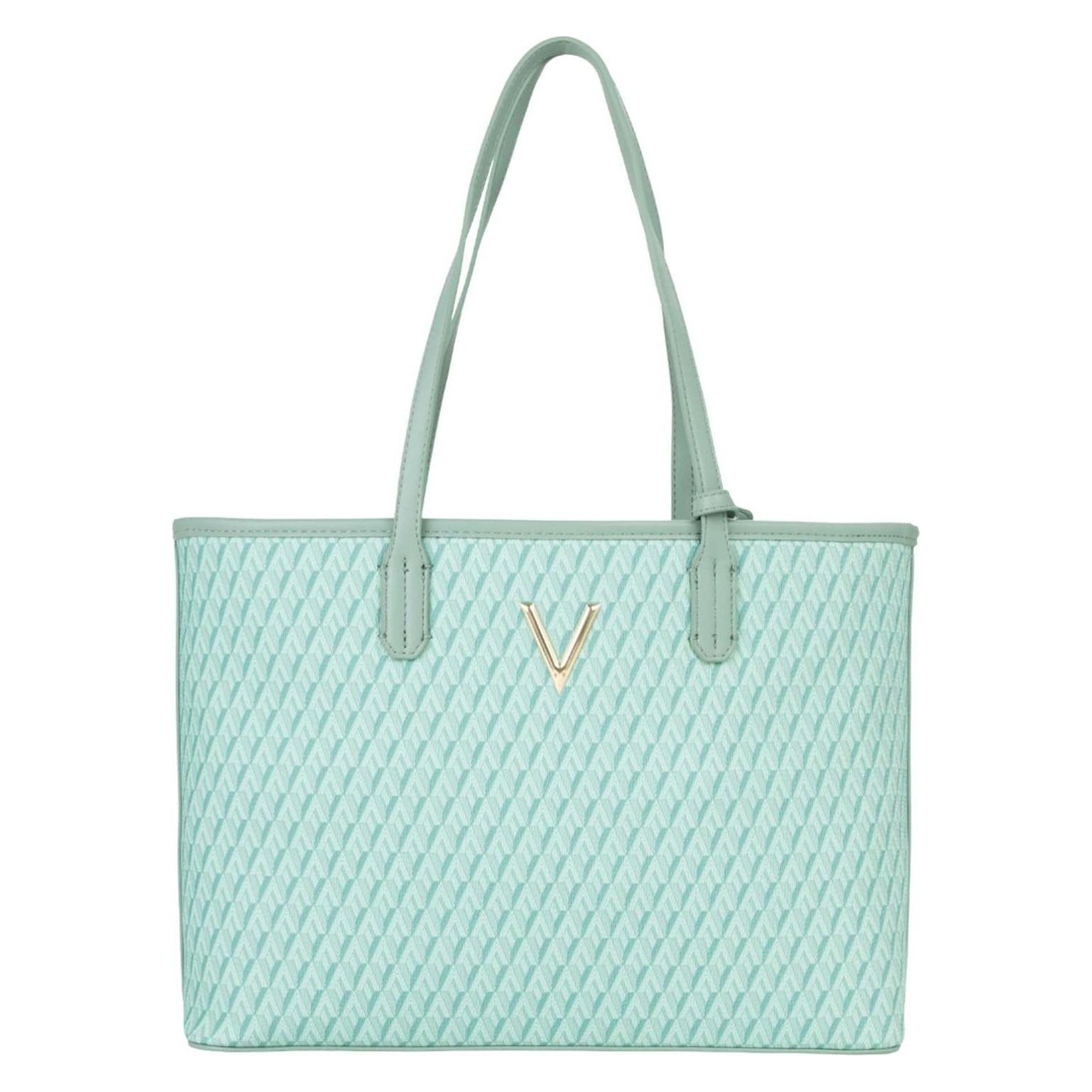 Valentino, Damen, Tasche, Queen Re Shopping Bag, Mehrfarbig, Türkis