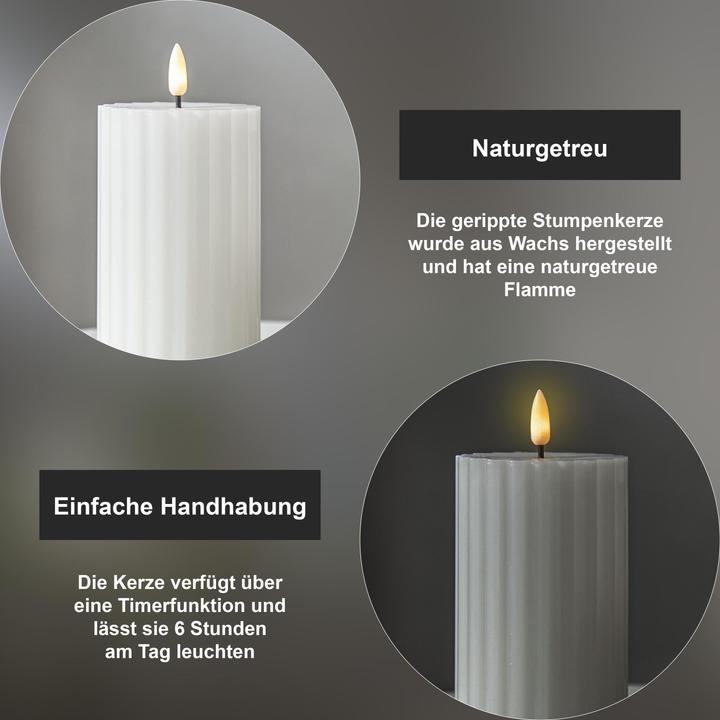 Actual product image Star Trading LED Pillar Candle Flame Stripe (1 x)