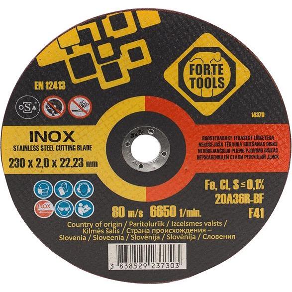 Thumbnail - Forte tools, Schleifmittel, CUTTING DISC 230X2X22.23IN