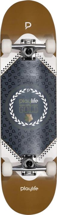 Playlife Heavy Metal Goud Skateboard