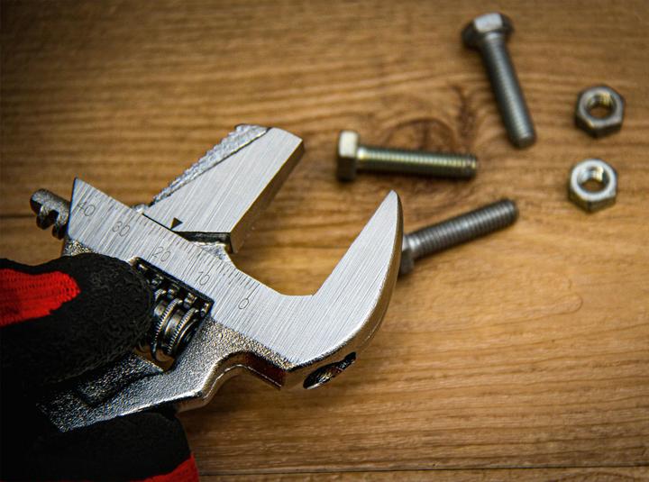 Actual product image BGS Adjustable Wrench with soft Rubber Handle | max. 38 mm (38 mm)