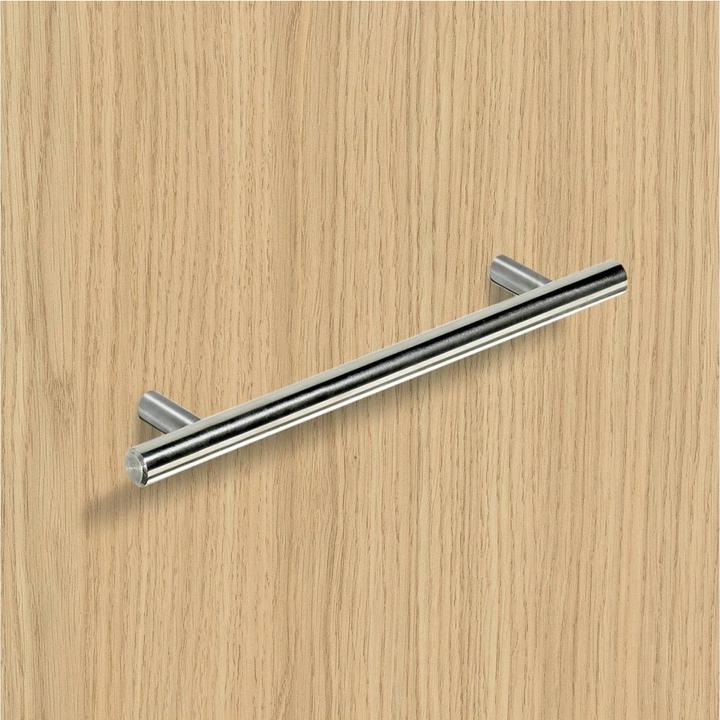 Productafbeelding Hettich Meubelgreep Salvia geborsteld roestvast staal 160 mm Ø 10 mm