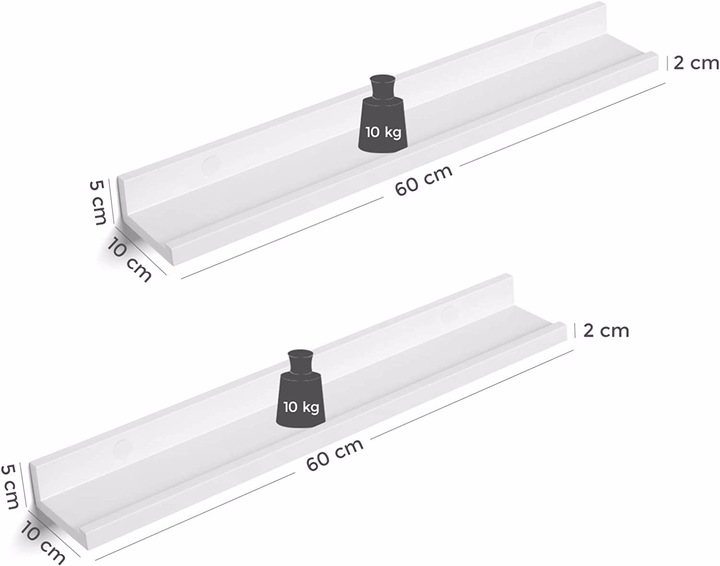 Actual product image Songmics Wally X (60 x 10 x 5 cm)