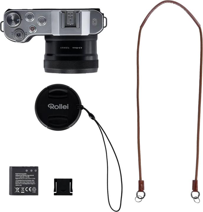 Produktbild Rollei Powerflex 10x Retro I 64 MP Digitalkamera mit 4K (35 mm, 64 Mpx, 1/2.8")