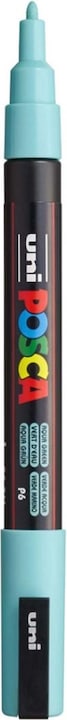 Actual product image Posca Marker PC-3M round tip (Aqua blue, 1.30 mm, 1 x)