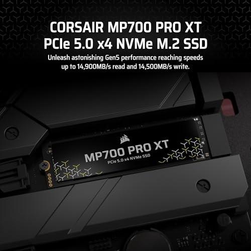 Actual product image Corsair MP700 PRO XT 1TB (no heatsink) NVMe PCIe M.2 SSD (1000 GB, M.2 2280)