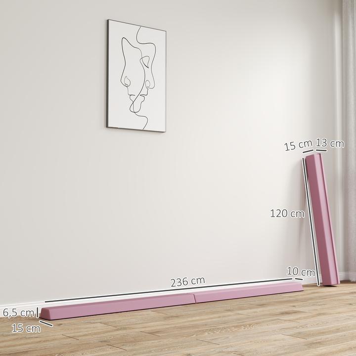 Produktbild SportNow Schwebebalken Kunststoff, Polyester Rosa
