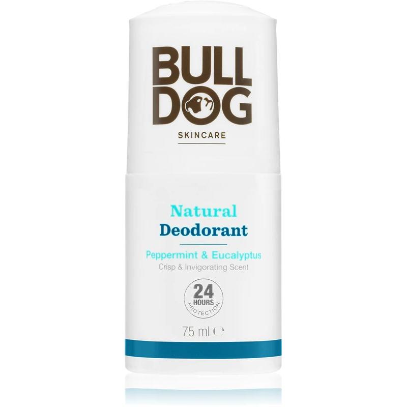Bulldog, Deodorants, Natuurlijke roll-on deodorant ( Natura l Deodorant Pepermunt & Eucalyptus Crisp & Invigo (Rol op, 75 ml)