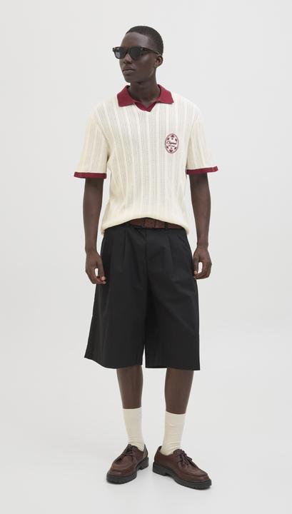 Produktbild Jack & Jones Jordia Knit Split Neck Polo Styd Ss25 (S)