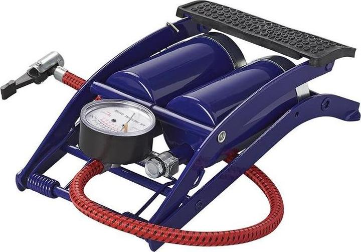 Produktbild ProPlus Fusspumpe Doppelzylinder mit Manometer
