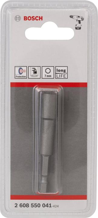 Produktbild Bosch Professional Zubehör Steckschlüssel, 65 x 7 mm, M 4 (7 mm)