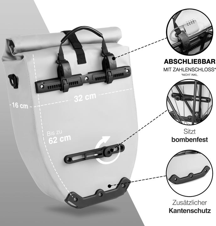 Immagine prodotto Valkental ValkBasic (28 l, Borsa portapacchi)