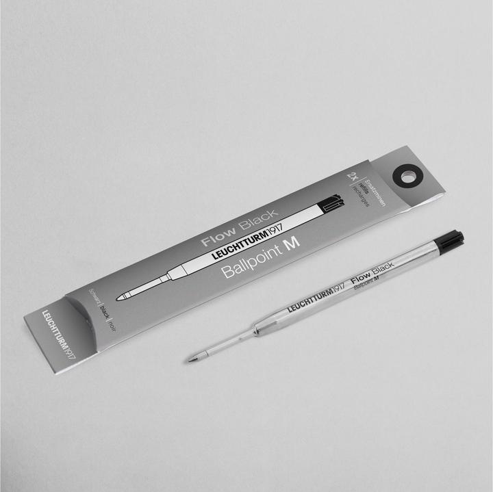 Produktbild Leuchtturm1917 Schreibmine Drehgriffel M, Schwarz (2 Stück, Schwarz, 0.50 mm)