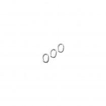 Actual product image Rayher Ringel, 0, 8mm ø, platinum, 25 pieces
