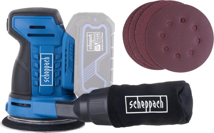 Actual product image Scheppach C-OBS125-X cordless random orbit sander (DIY) (Eccentric grinder)