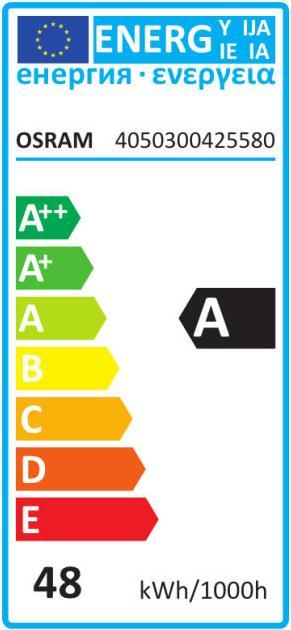 Energie-Label Osram Kompakt LLp 42W-830 DULUX T/E IN TC-TELI 4PIN GX24Q-4 A,51kWh/1000h (GX24q-4, 42 W, 3050 lm, 10 x, G)