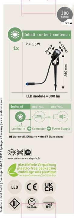 Productafbeelding Paulmann Plug & Shine LED (150 lm, IP65)