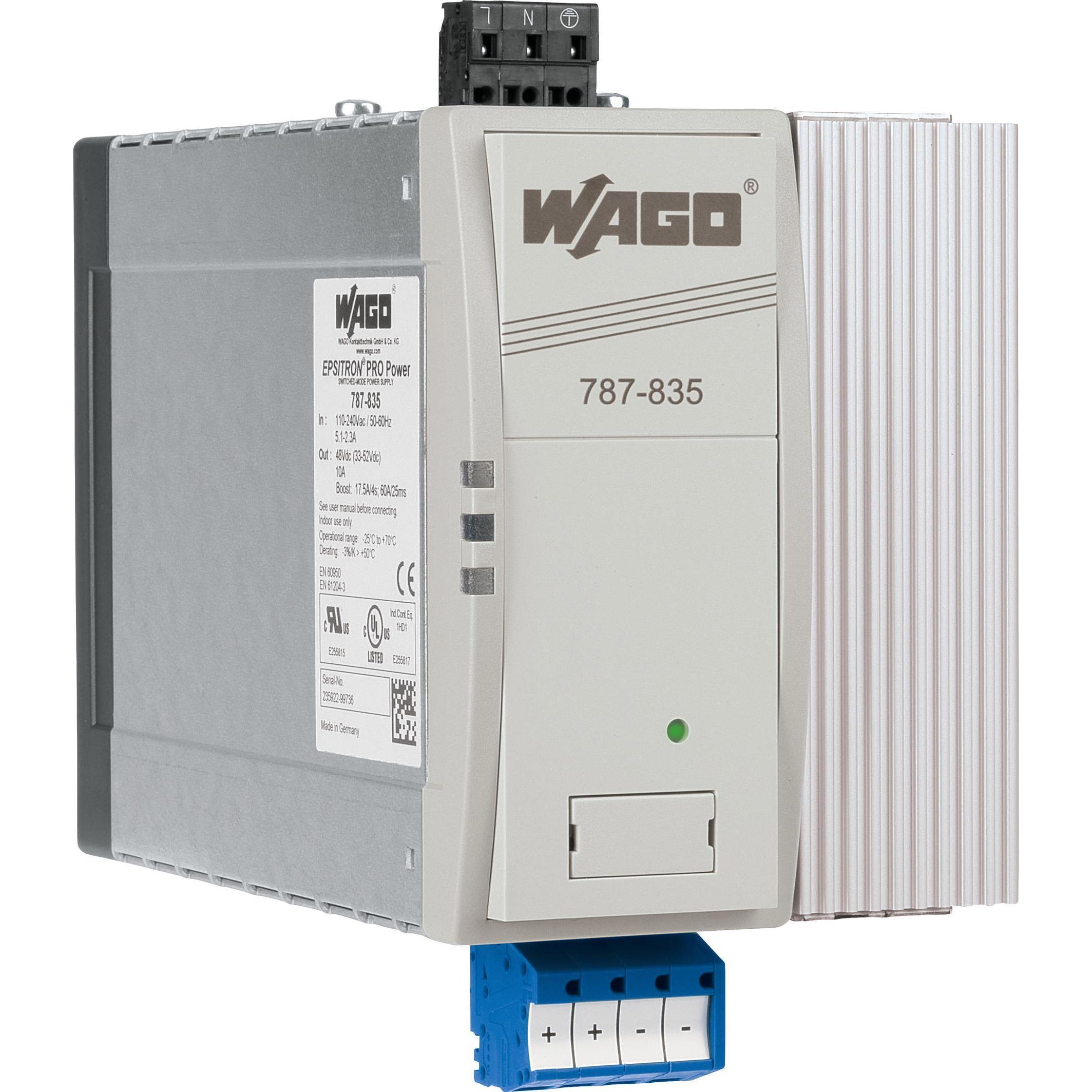 Wago, Systemstromversorgung, Hutschienen-Netzteil (DIN-Rail