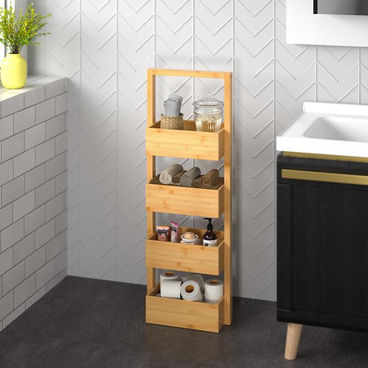 Produktbild Casaria Baderegal (88 x 28 x 16 cm)