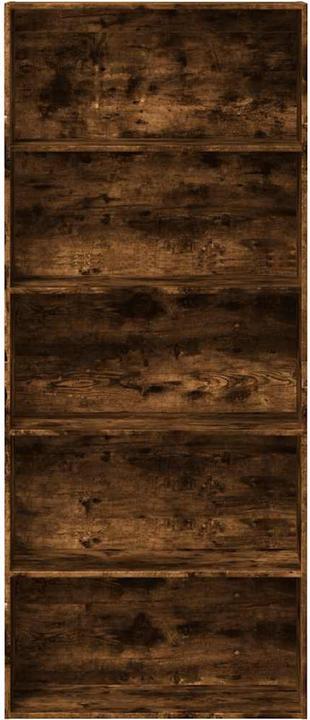 Produktbild vidaXL Bücherregal Bücherschrank Standregal Raumteiler Wandregal Räuchereiche (80 x 30 x 189 cm)