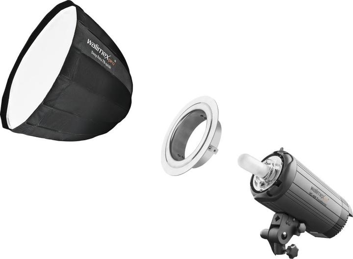 Actual product image Walimex pro pro Studio Line Deep Rota QA70 + softbox adapter Elinchrom (Parabolic Softbox, 70 cm)