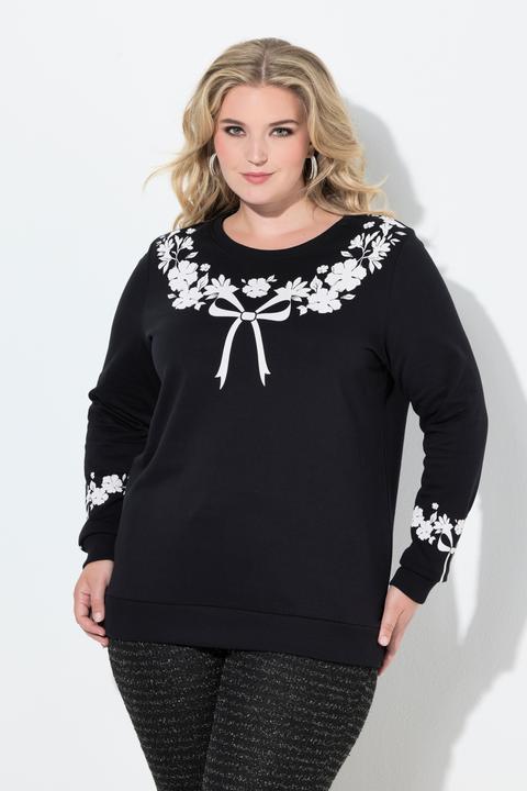 Produktbild Miamoda Sweatshirt, bequeme Passform, Schleifen-Muster (52)