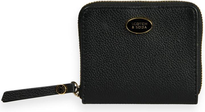 Actual product image Scotch & Soda Leather Bill Fold Zip Wallet