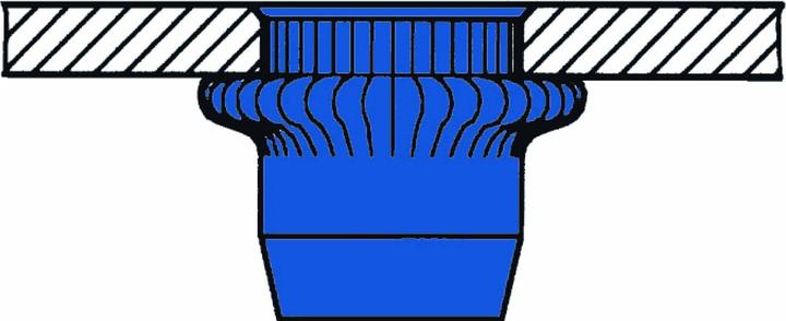 Produktbild Gesipa 1433713 Blindnietmutter (Ø x L) 9 mm x 15.5 mm M6 Stahl 250 St.