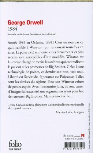 Image du produit 1984 (Français, George Orwell, 2020)