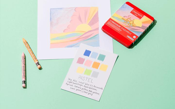 Produktbild Caran d'Ache Neocolor II (Multicolor, Pastellfarben, 10 x)